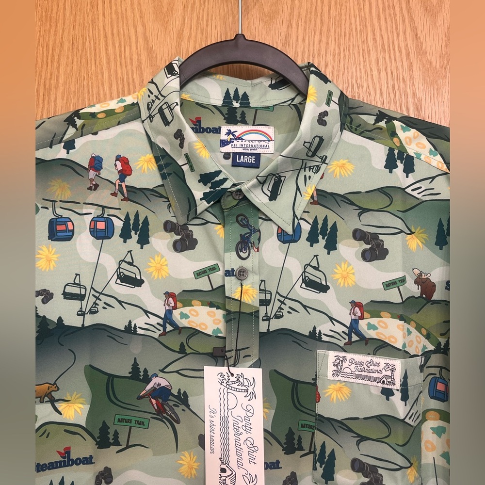 NWT Steamboat Party Shirt International T-Shirt Unisex - L -RARE, VINTAGE, RETRO - Picture 3 of 11